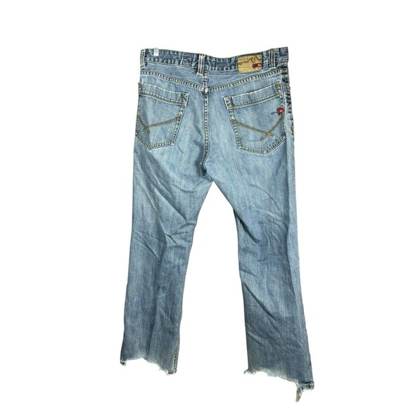 Vintage Quiksilver QuikJean Men’s Relaxed Fit Distressed Jeans 34x32‎ Y2K Skater - Picture 11 of 13